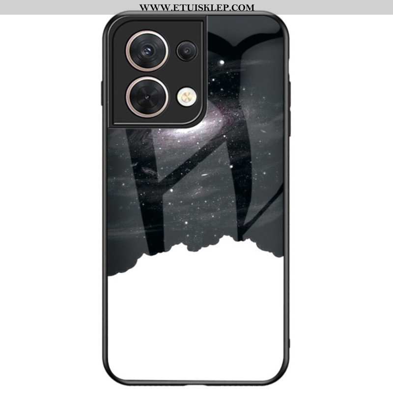 Etui do Oppo Reno 8 Wzór Ze Szkła Hartowanego